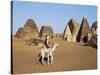 Situated a Short Distance East of Nile, Ancient Pyramids of Meroe are an Important Burial Ground-Nigel Pavitt-Stretched Canvas