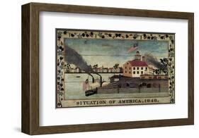 Situation of America, 1848-Unknown Artist-Framed Art Print