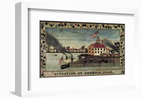 Situation of America, 1848-Unknown Artist-Framed Art Print
