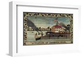 Situation of America, 1848-Unknown Artist-Framed Art Print