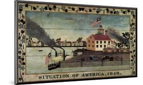Situation of America, 1848-Unknown Artist-Mounted Art Print