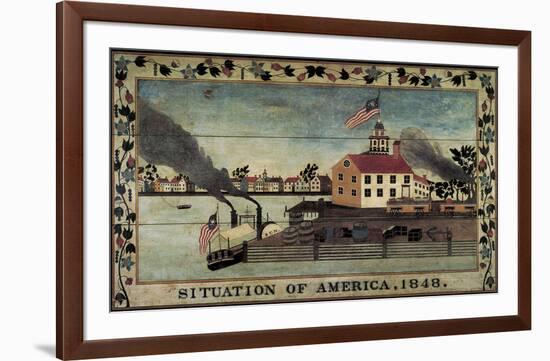 Situation of America, 1848-Unknown Artist-Framed Art Print