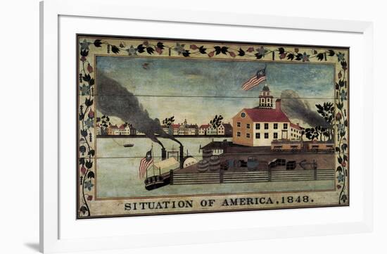 Situation of America, 1848-Unknown Artist-Framed Art Print
