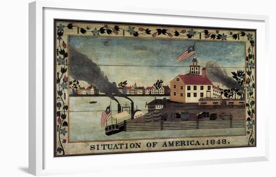 Situation of America, 1848-Unknown Artist-Framed Giclee Print