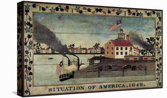 Situation of America, 1848-Unknown Artist-Stretched Canvas