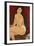 Sitzender Akt auf einem Diwan (oder: La belle Romaine). 1917-Amadeo Modigliani-Framed Giclee Print