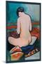 Sitzender Akt Auf Kissen-Auguste Macke-Mounted Art Print