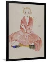 Sitzendes Maedchen, 1911-Egon Schiele-Framed Giclee Print