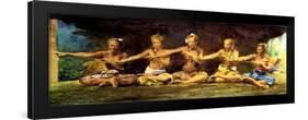 Siva Dance with 5 Dancers, Vaiala, Samoa, 1890-John La Farge-Framed Giclee Print