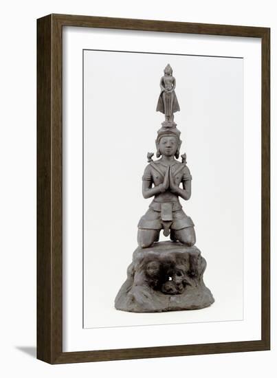 Siva Honours the Buddha, Lan Na Culture-null-Framed Giclee Print