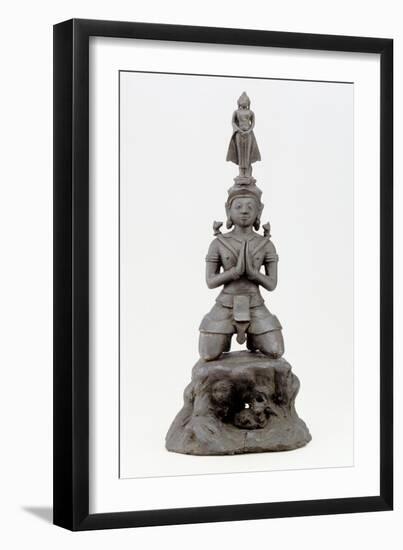 Siva Honours the Buddha, Lan Na Culture-null-Framed Giclee Print