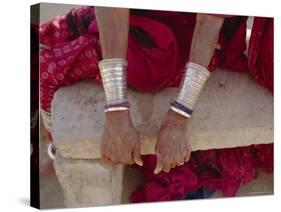 Siver Bracelets, Jodpur, Rajasthan, India-Robert Harding-Stretched Canvas