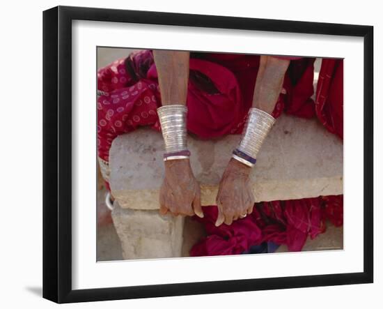 Siver Bracelets, Jodpur, Rajasthan, India-Robert Harding-Framed Photographic Print