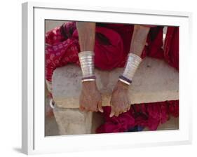 Siver Bracelets, Jodpur, Rajasthan, India-Robert Harding-Framed Photographic Print