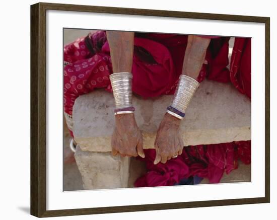 Siver Bracelets, Jodpur, Rajasthan, India-Robert Harding-Framed Photographic Print