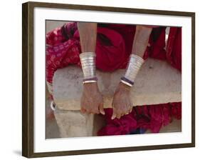 Siver Bracelets, Jodpur, Rajasthan, India-Robert Harding-Framed Photographic Print