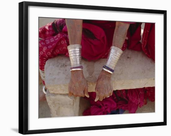 Siver Bracelets, Jodpur, Rajasthan, India-Robert Harding-Framed Photographic Print