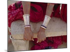 Siver Bracelets, Jodpur, Rajasthan, India-Robert Harding-Mounted Photographic Print