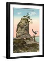 Siwash Rock, Vancouver, British Columbia-null-Framed Art Print