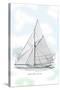 Six-Beam Cutter Sail Plan-Charles P. Kunhardt-Stretched Canvas