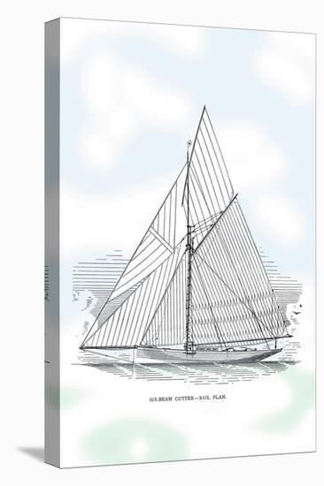 Six-Beam Cutter Sail Plan-Charles P. Kunhardt-Stretched Canvas