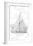 Six-Beam Cutter Sail Plan-Charles P. Kunhardt-Framed Art Print