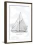 Six-Beam Cutter Sail Plan-Charles P. Kunhardt-Framed Art Print