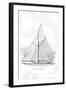 Six-Beam Cutter Sail Plan-Charles P. Kunhardt-Framed Art Print