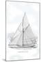 Six-Beam Cutter Sail Plan-Charles P. Kunhardt-Mounted Art Print