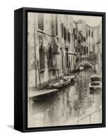 Six Boats Sepia-Danny Head-Framed Stretched Canvas