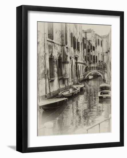 Six Boats Sepia-Danny Head-Framed Photographic Print