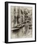 Six Boats Sepia-Danny Head-Framed Photographic Print