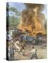 Six-Car Pile-Up Usa-Achille Beltrame-Stretched Canvas