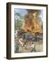 Six-Car Pile-Up Usa-Achille Beltrame-Framed Art Print