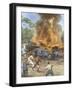 Six-Car Pile-Up Usa-Achille Beltrame-Framed Art Print