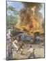 Six-Car Pile-Up Usa-Achille Beltrame-Mounted Art Print