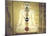Six Chakras Representing the Plexuses of the Human Body, Tanjore, Tamil Nadu, C1850-null-Mounted Giclee Print