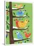 Six Christmas Birds-Nathaniel Mather-Stretched Canvas