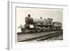 Six Coupled Passenger Train Engine-null-Framed Art Print