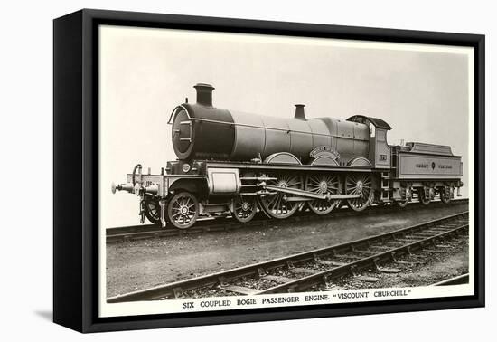 Six Coupled Passenger Train Engine-null-Framed Stretched Canvas