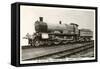Six Coupled Passenger Train Engine-null-Framed Stretched Canvas