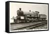 Six Coupled Passenger Train Engine-null-Framed Stretched Canvas