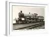 Six Coupled Passenger Train Engine-null-Framed Art Print