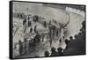 Six Day Race, Paris, 1927-French Photographer-Framed Stretched Canvas