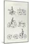 Six Early Forms of Bicycle, C1870-null-Mounted Giclee Print