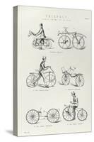 Six Early Forms of Bicycle, C1870-null-Stretched Canvas