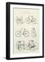 Six Early Forms of Bicycles and Tricycles, 19th Century-null-Framed Giclee Print