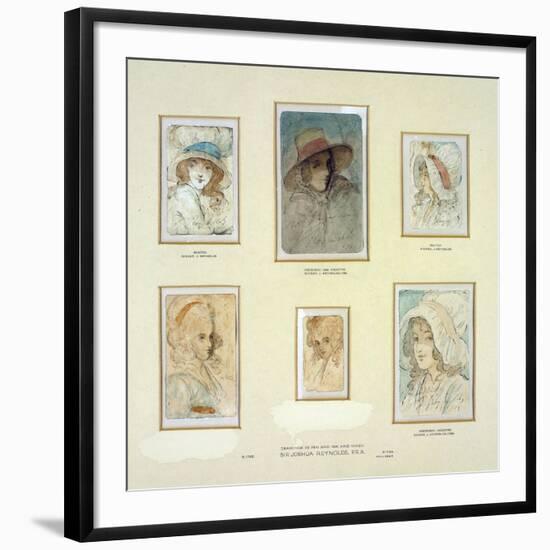 Six Fancy Heads of Women-Sir Joshua Reynolds-Framed Giclee Print