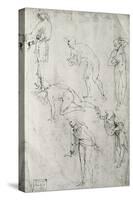 Six Figures, Study for an Epiphany-Leonardo da Vinci-Stretched Canvas