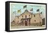 Six Flags on the Alamo, San Antonio, Texas-null-Framed Stretched Canvas